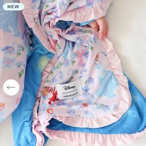 Posh Peanut Disney Princess Cinderella Ruffled Luxette Patoo® Blanket